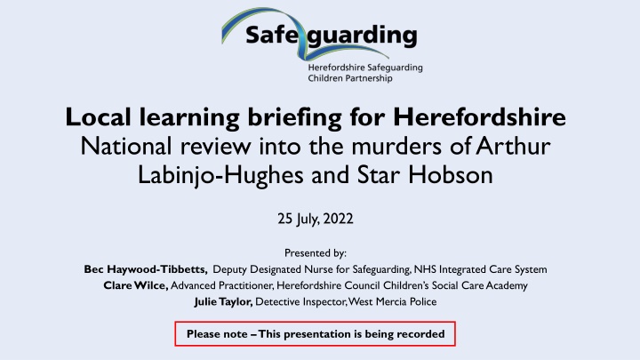 local learning briefing for herefordshire