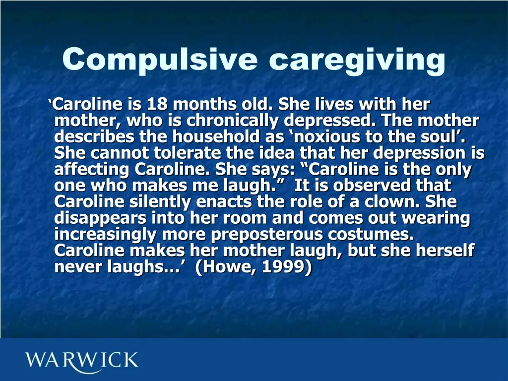 compulsive caregiving