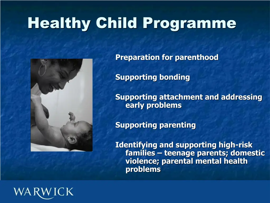 healthy child programme