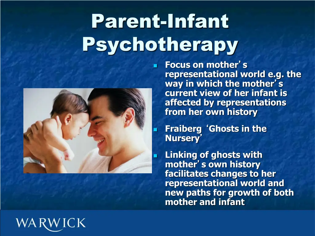 parent infant psychotherapy focus on mother