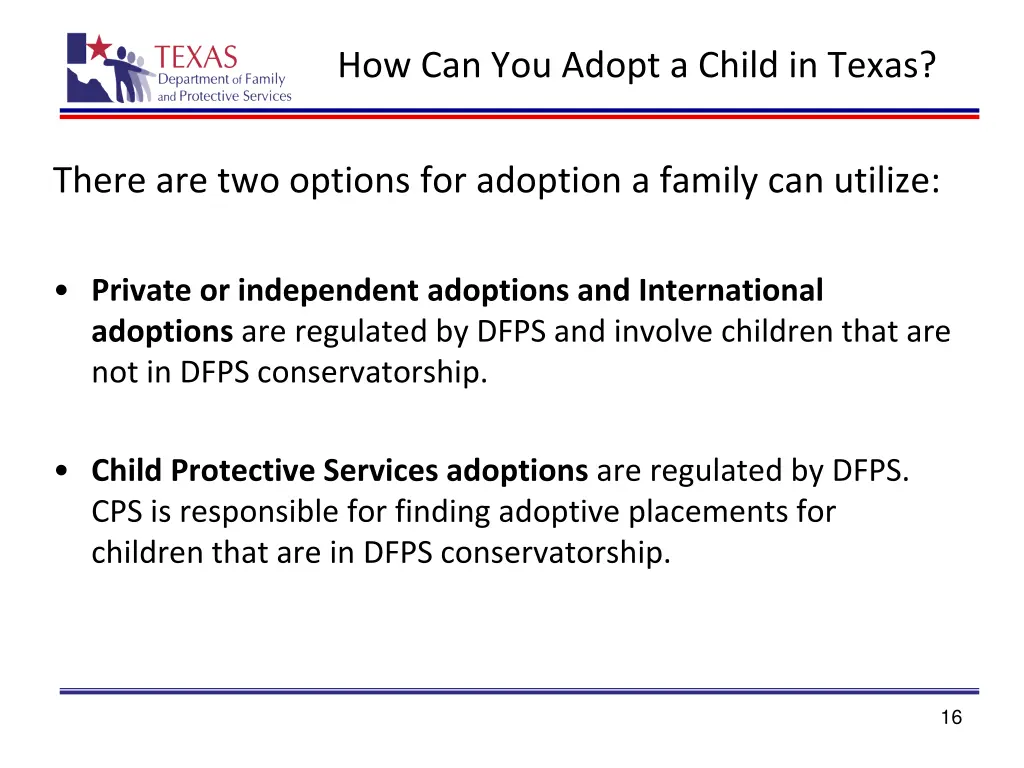 how can you adopt a child in texas