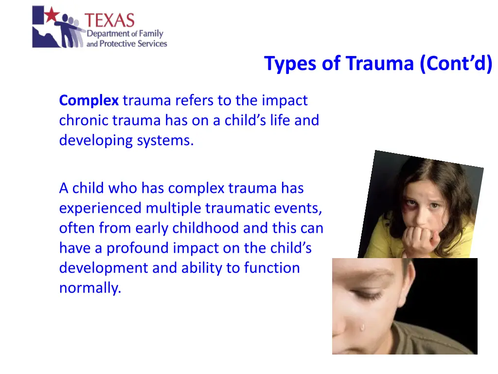 types of trauma cont d 1