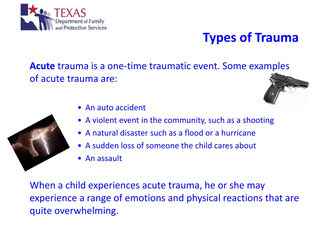 types of trauma