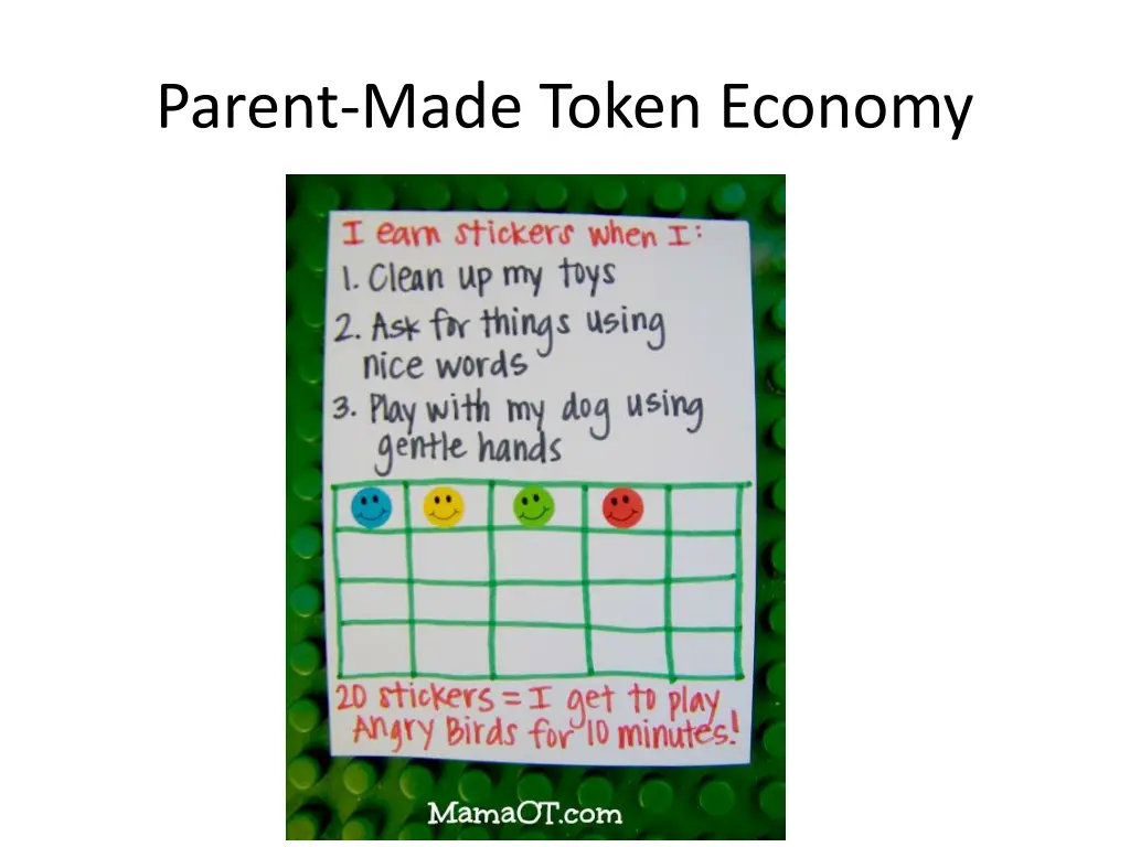 parent made token economy