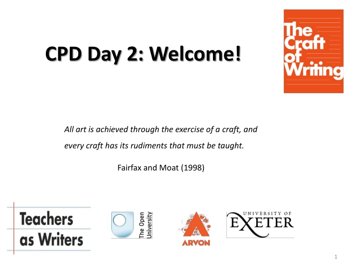 cpd day 2 welcome