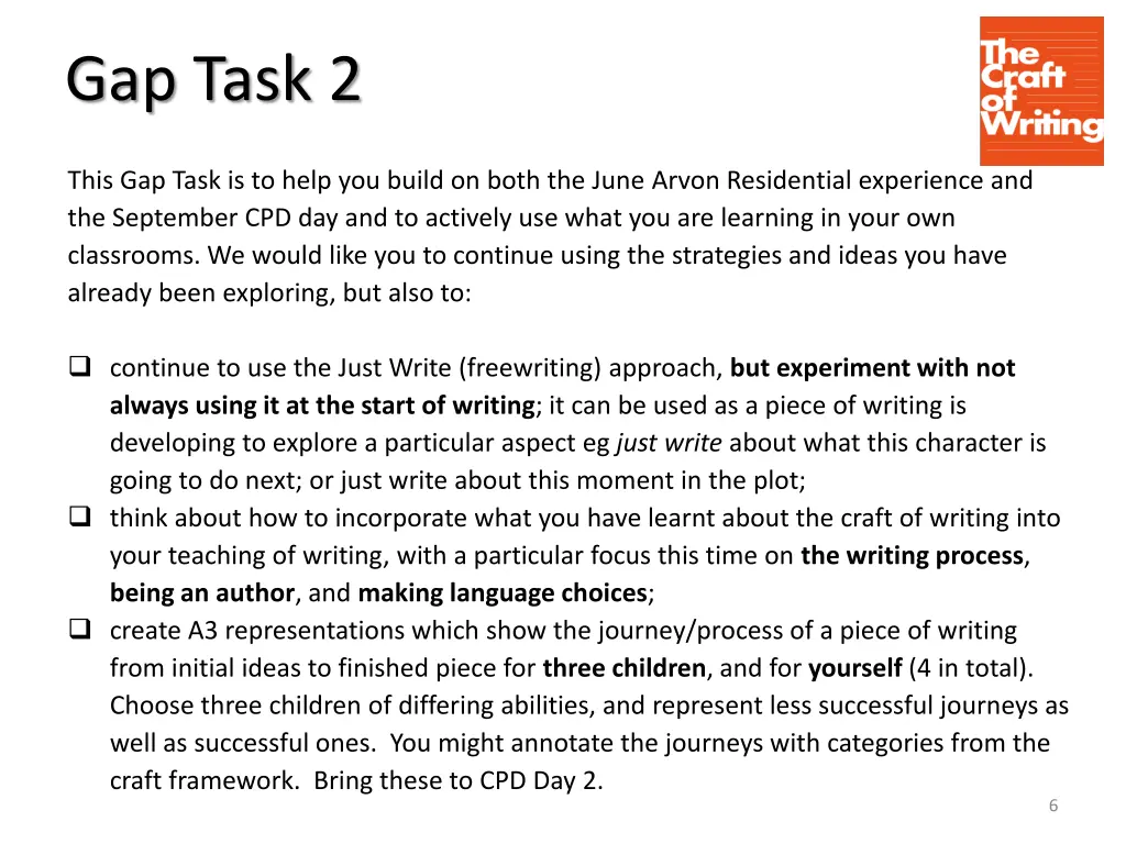 gap task 2