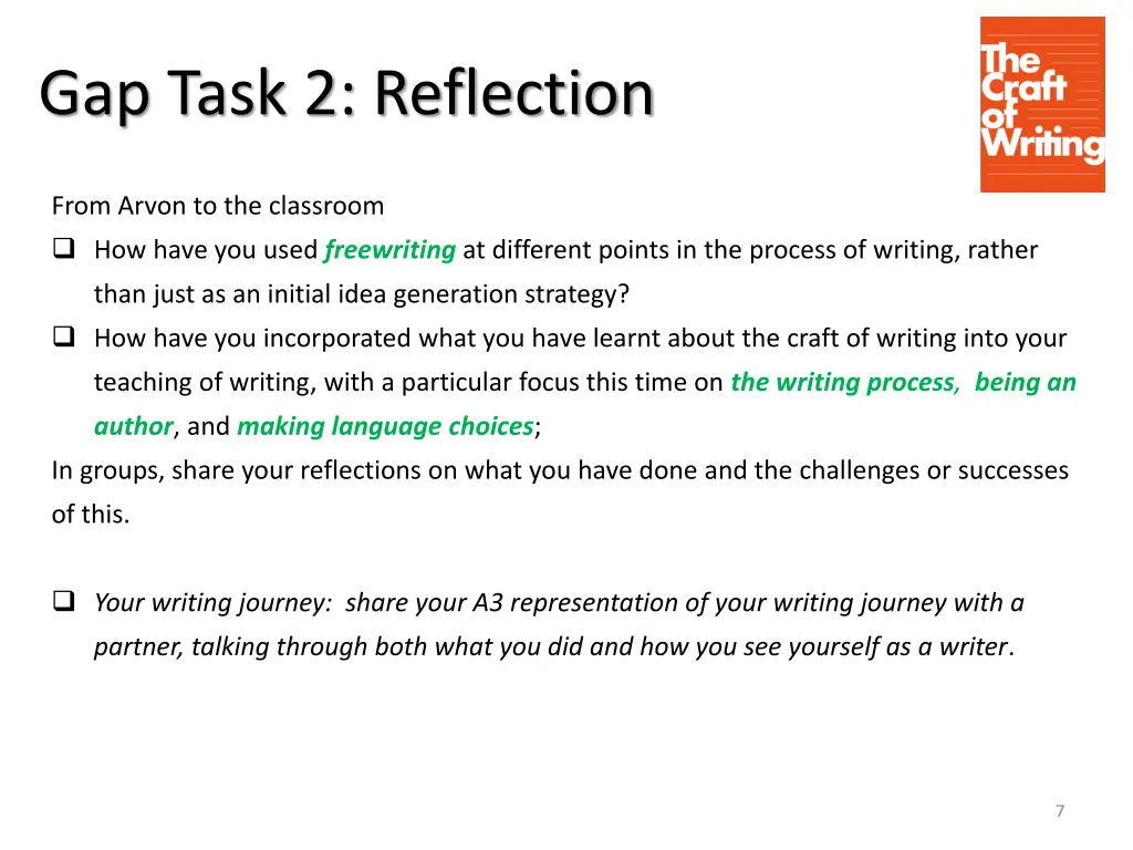 gap task 2 reflection