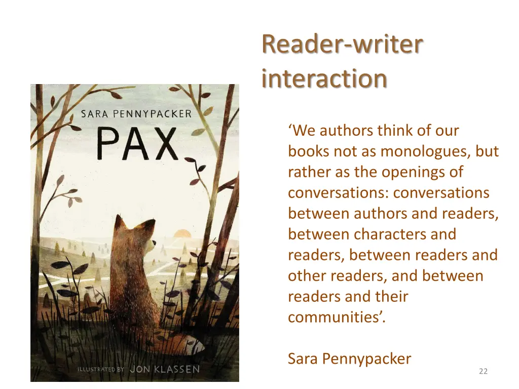 reader writer interaction