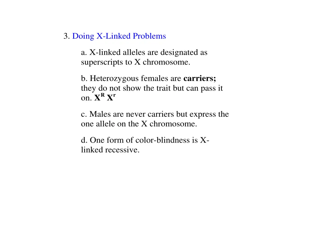 3 doing x linked problems