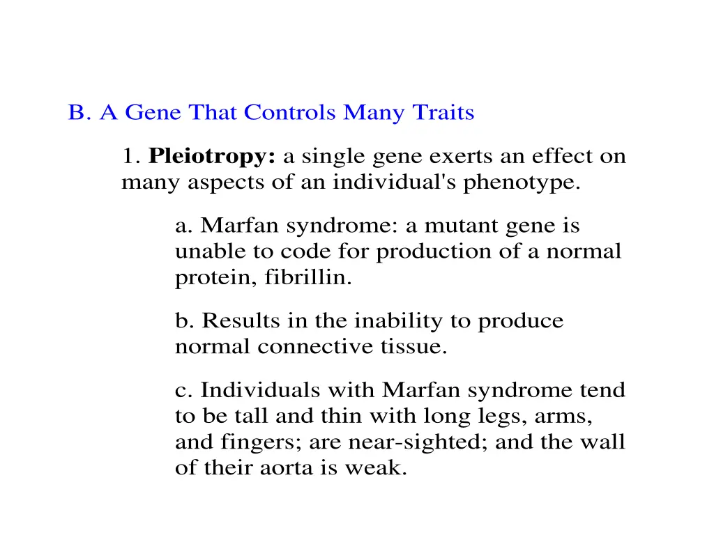 b a gene that controls many traits