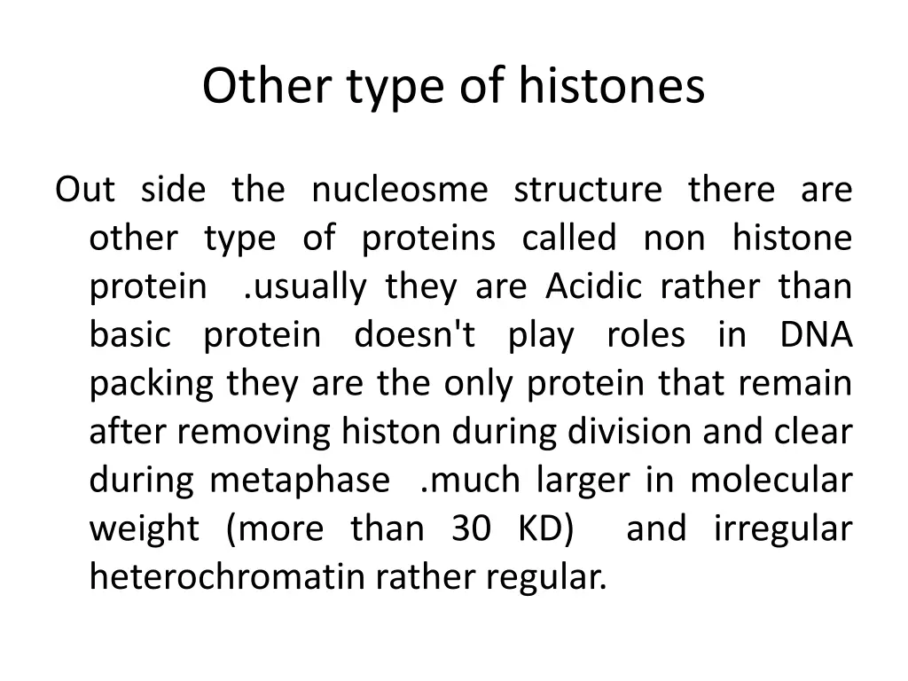 other type of histones