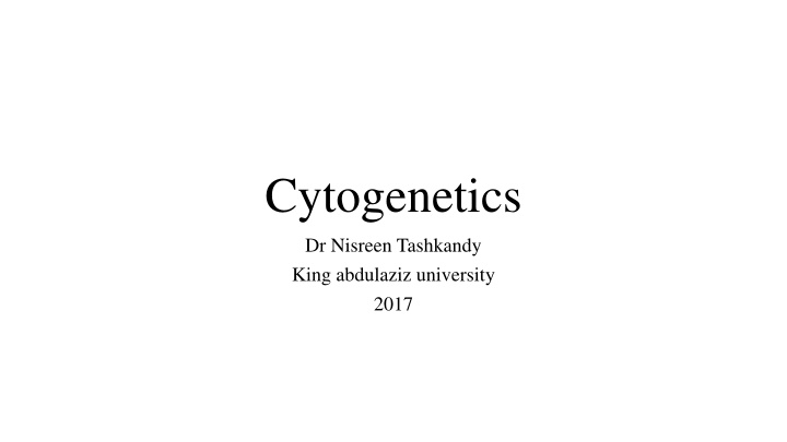 cytogenetics