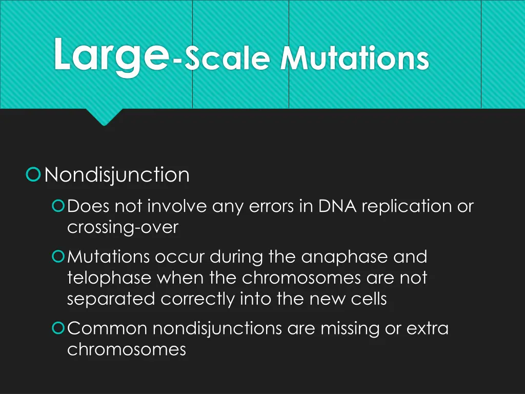 large scale mutations 6