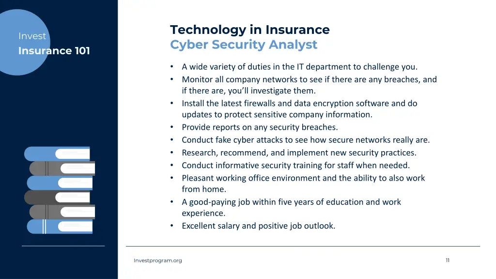 technology in insurance cyber security analyst
