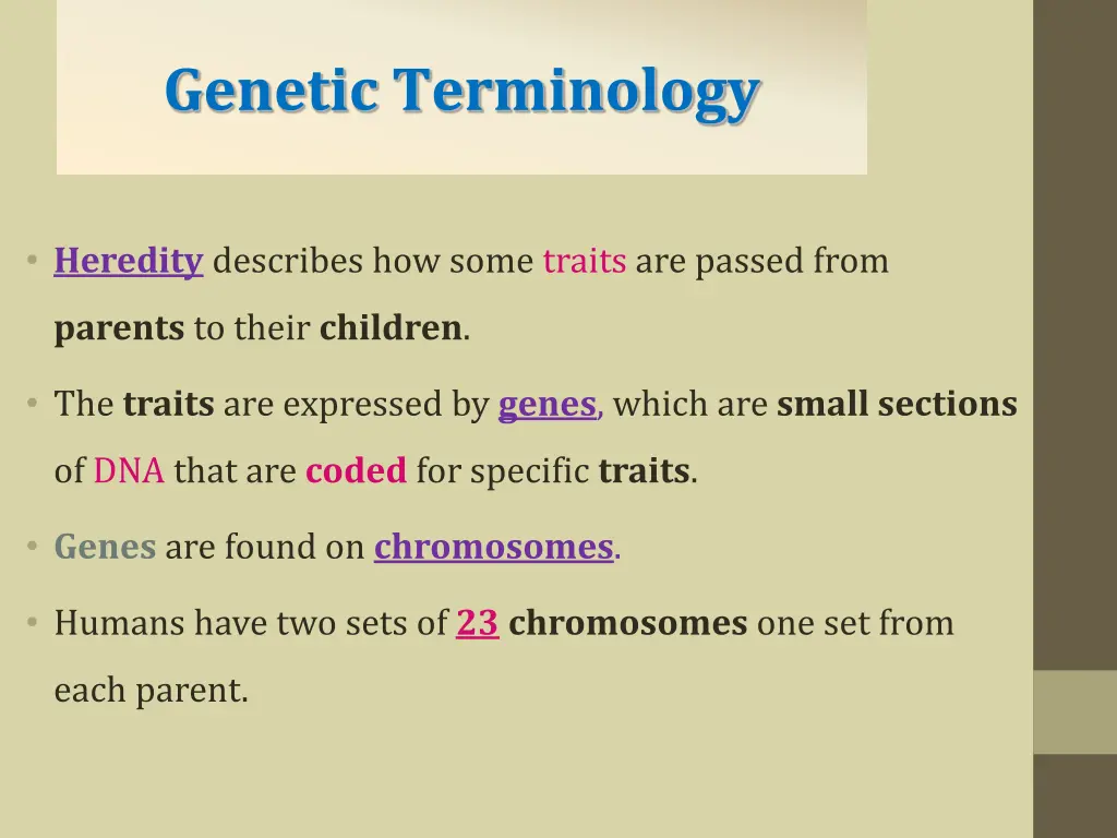 genetic terminology