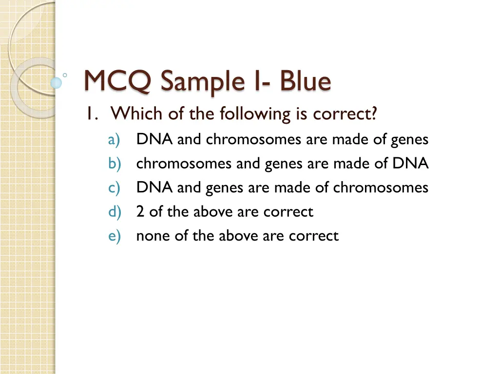 mcq sample i blue 1 which of the following