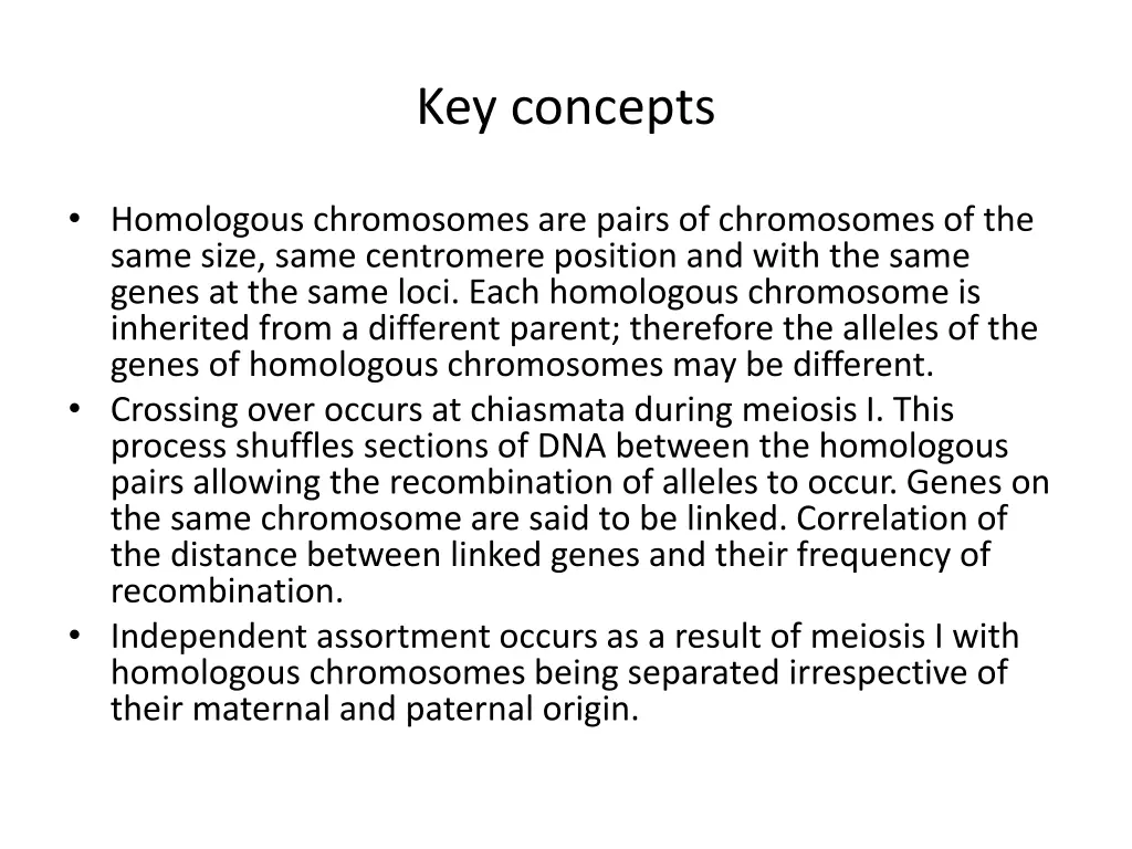 key concepts