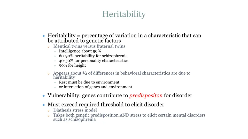 heritability