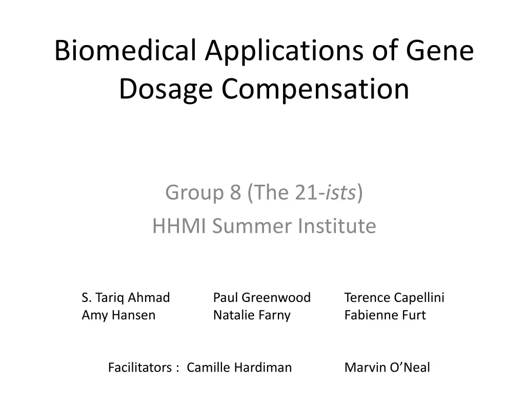 biomedical applications of gene dosage