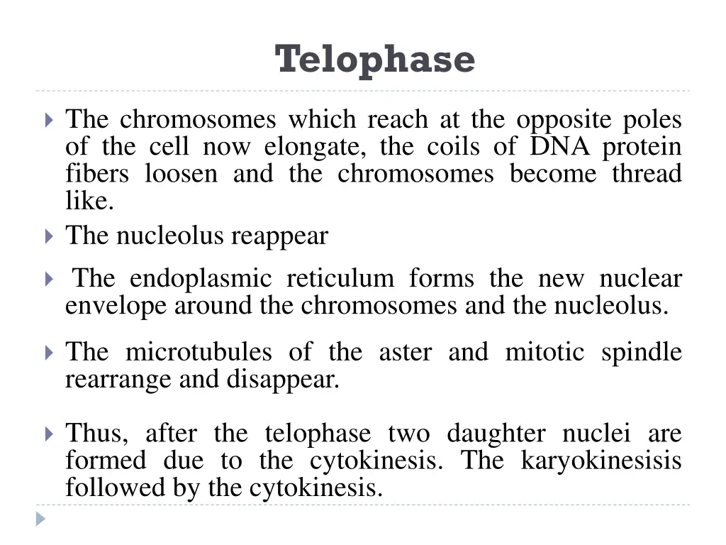 telophase