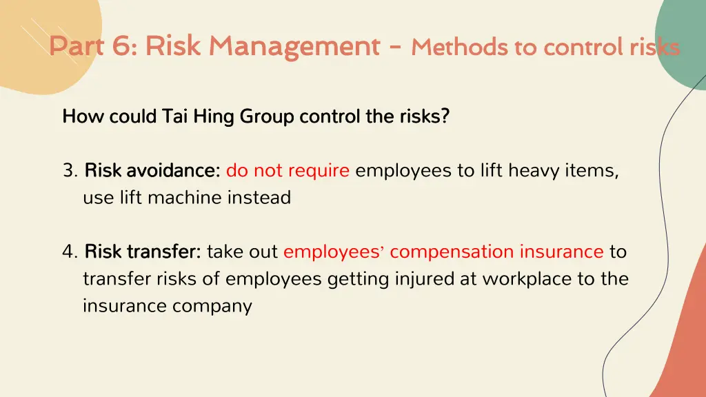 part 6 risk management part 6 risk management