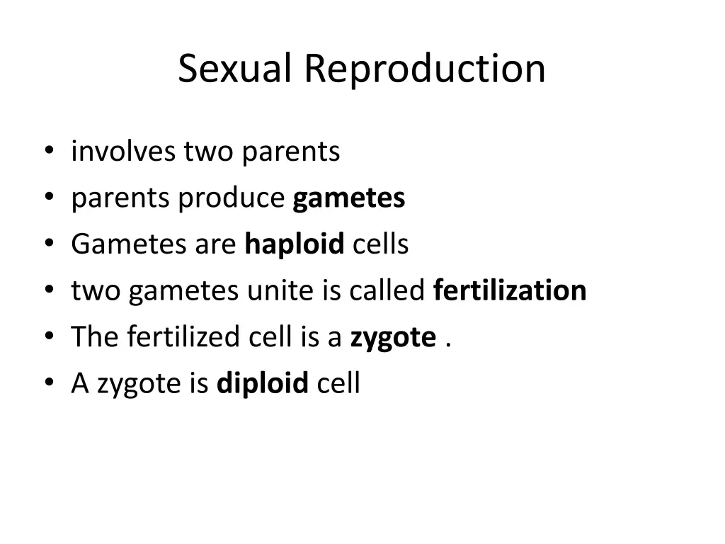 sexual reproduction