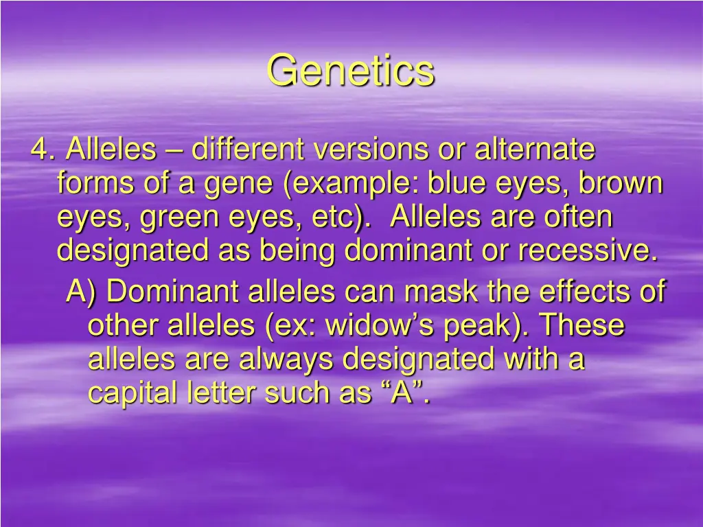 genetics 2