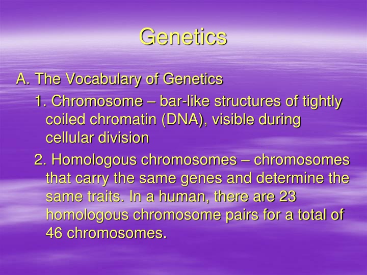 genetics