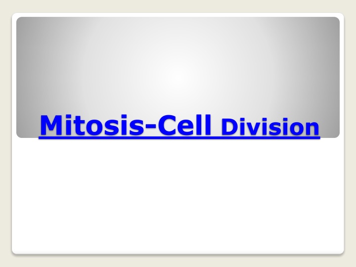 mitosis cell division