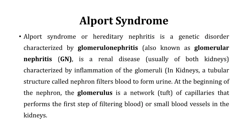 alport syndrome