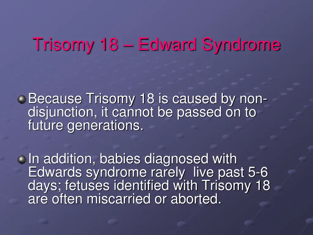 trisomy 18 edward syndrome