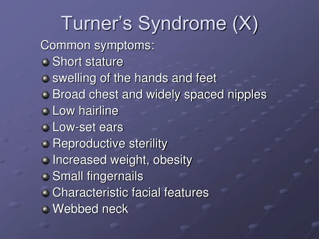 turner s syndrome x common symptoms short stature