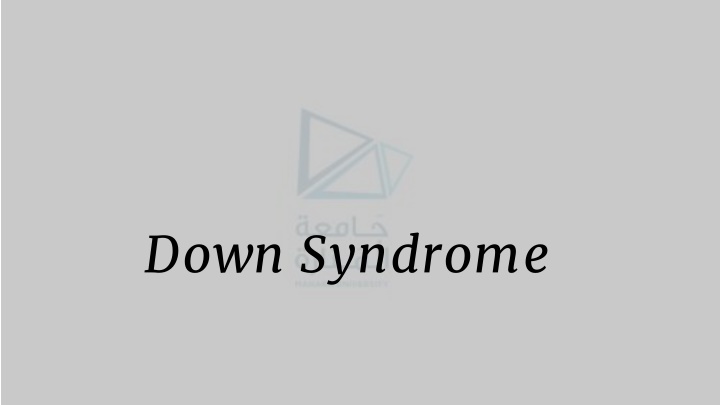 down syndrome