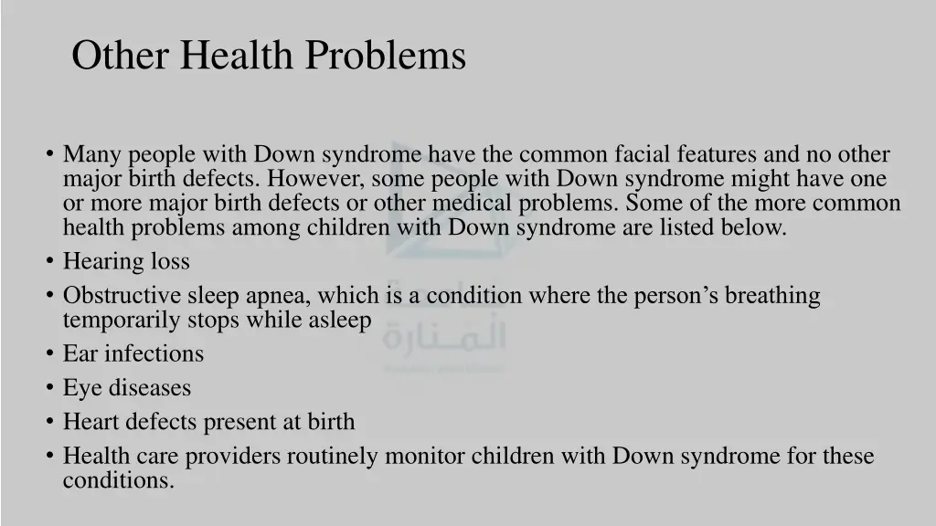 other health problems