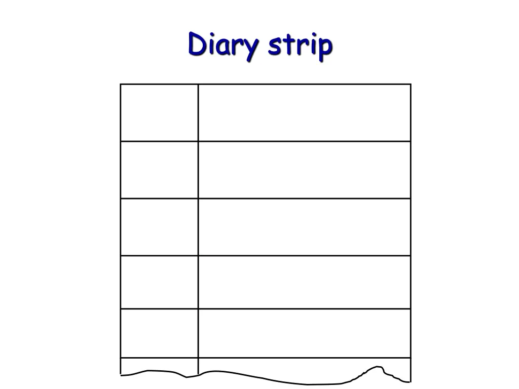 diary strip