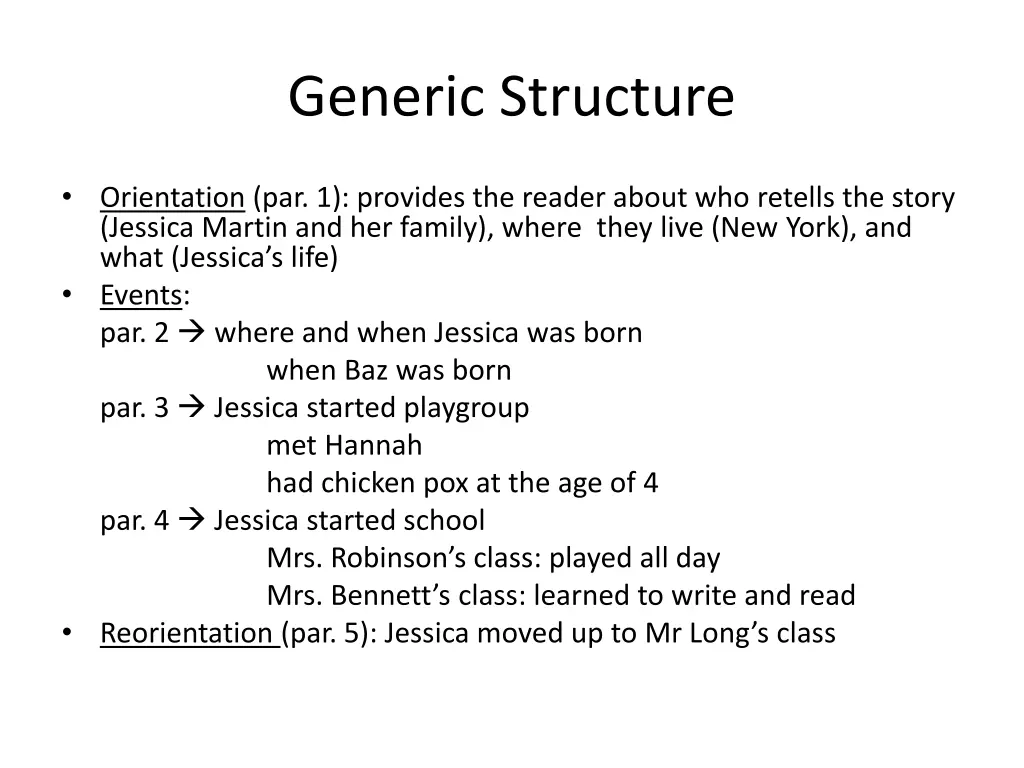 generic structure