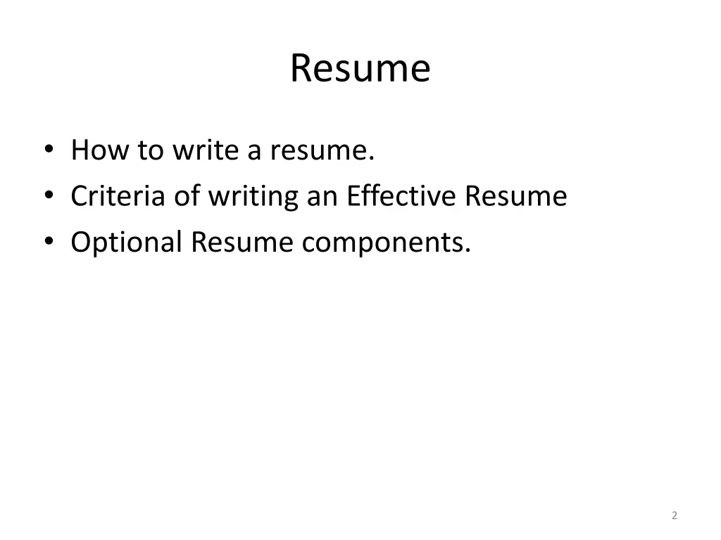 resume 1