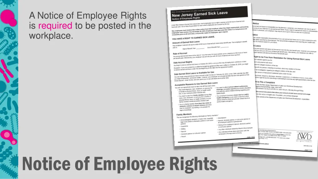 a notice of employee rights is required