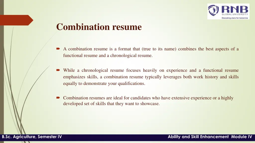 combination resume