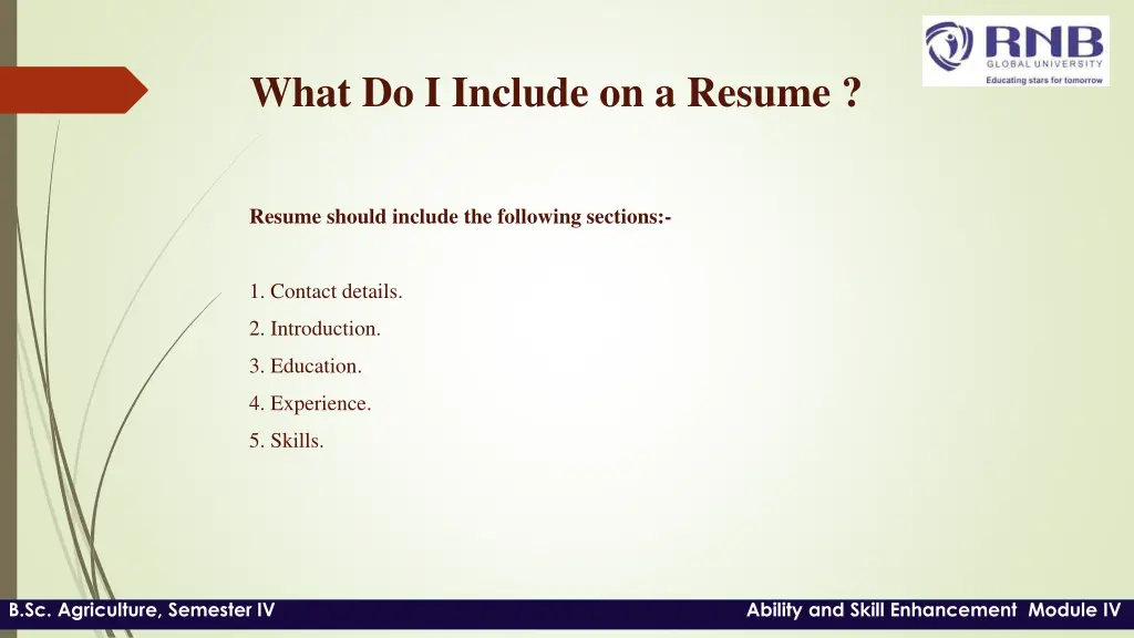 what do i include on a resume