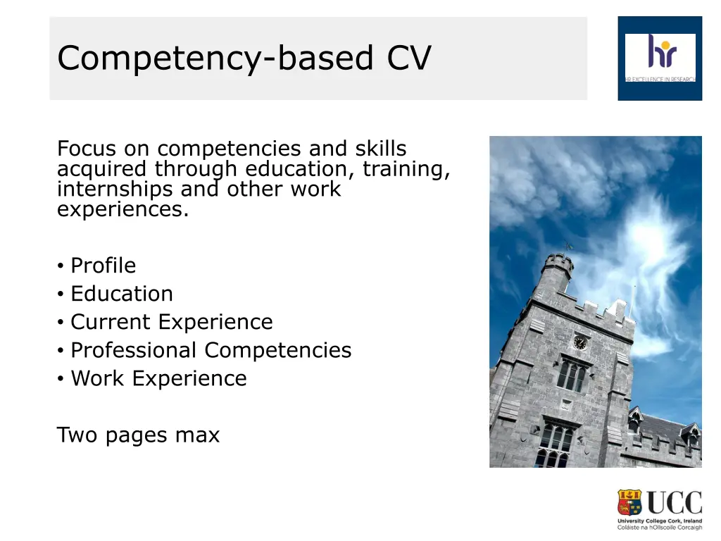 competency based cv