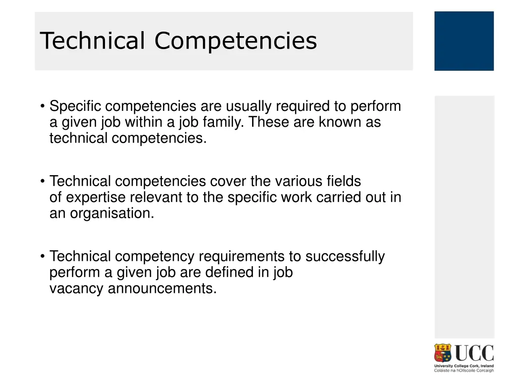 technical competencies