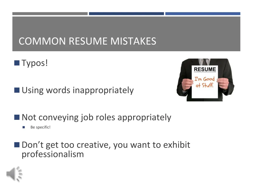 common resume mistakes