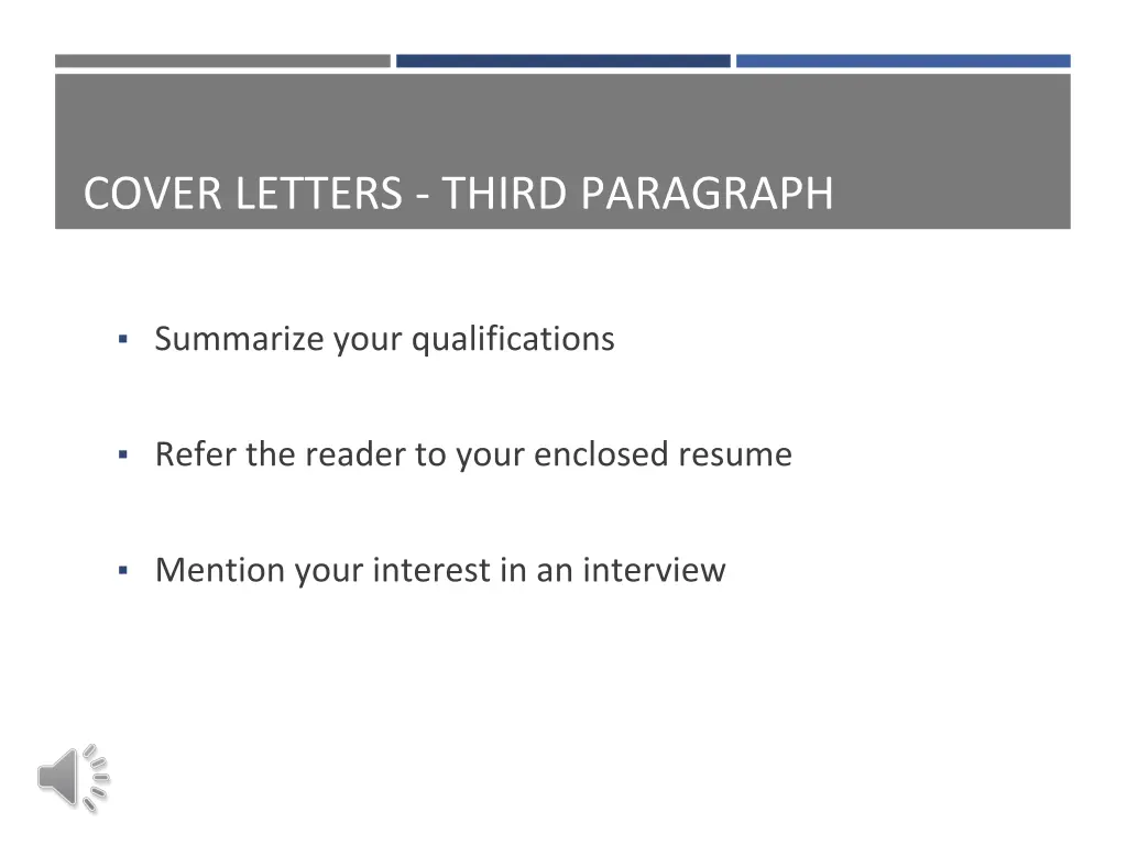 cover letters third paragraph