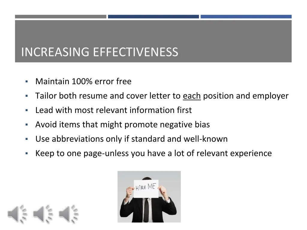 increasing effectiveness