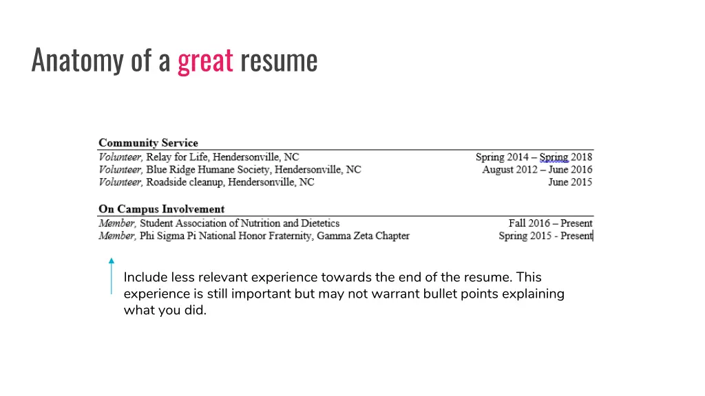 anatomy of a great resume 3