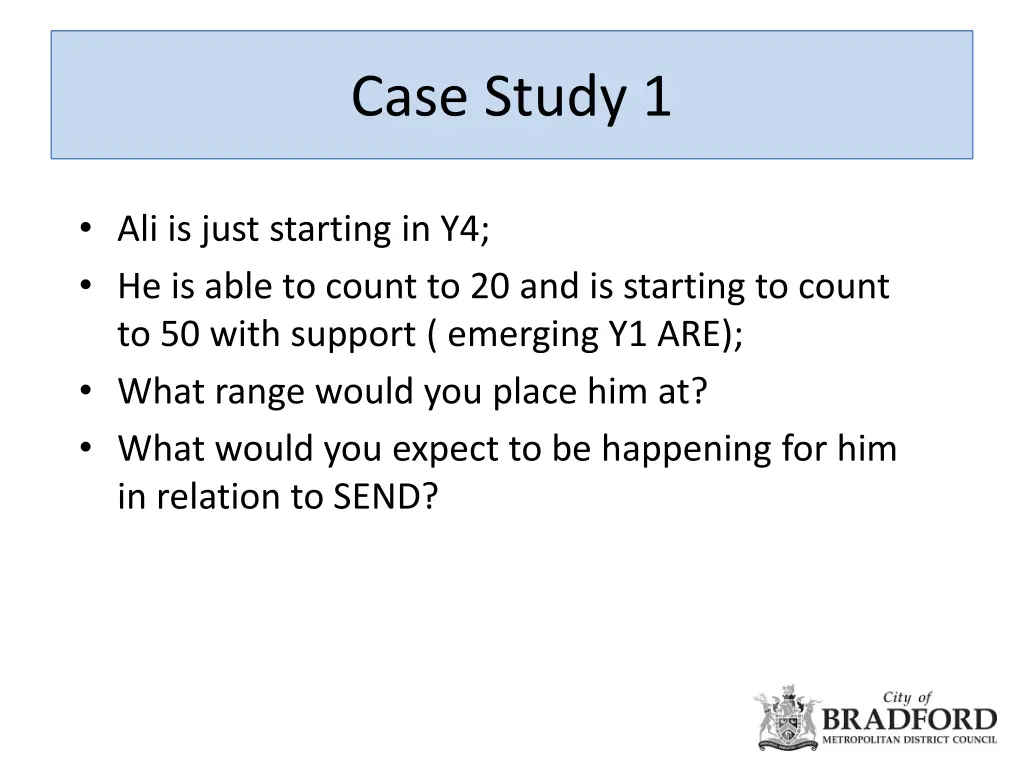 case study 1