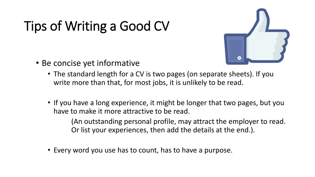 tips of writing a good cv tips of writing a good 3