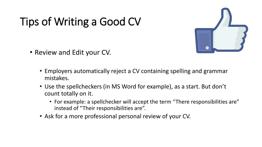 tips of writing a good cv tips of writing a good 4