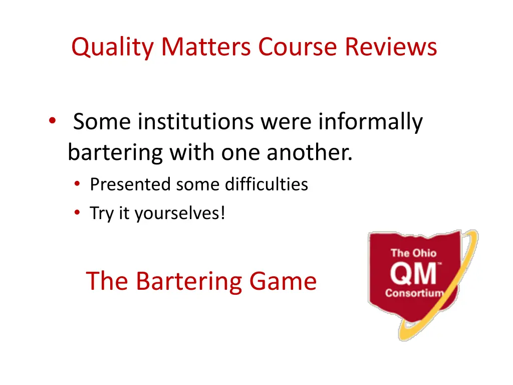 quality matters course reviews